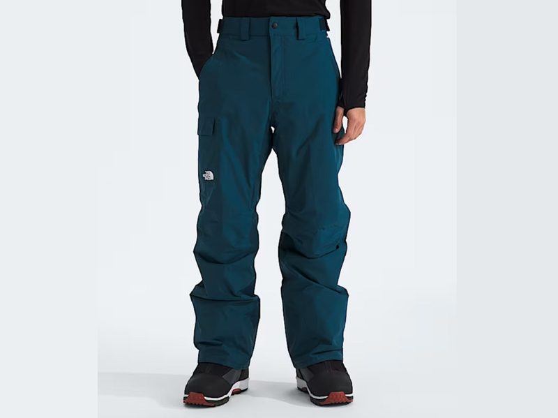 A model wearing The North Face Men's Freedom Insulated Pants.
