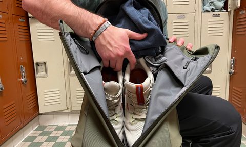 Using the YETI Ranchero backpack used at a gym