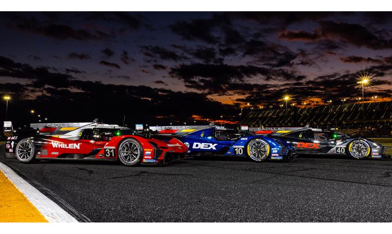 Three 2025 V-Series R race cars at Daytona.