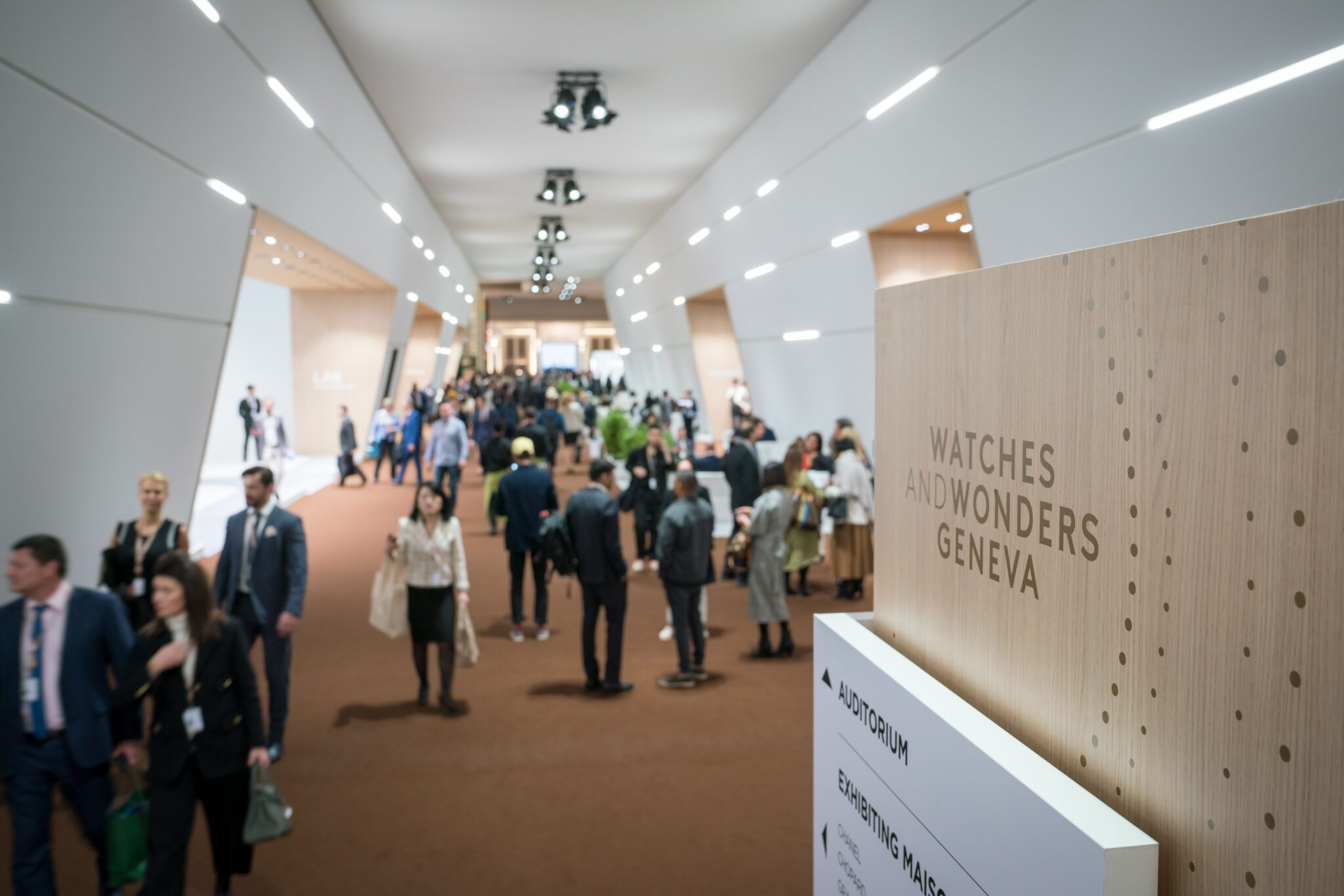 Watches & Wonders event with crowd