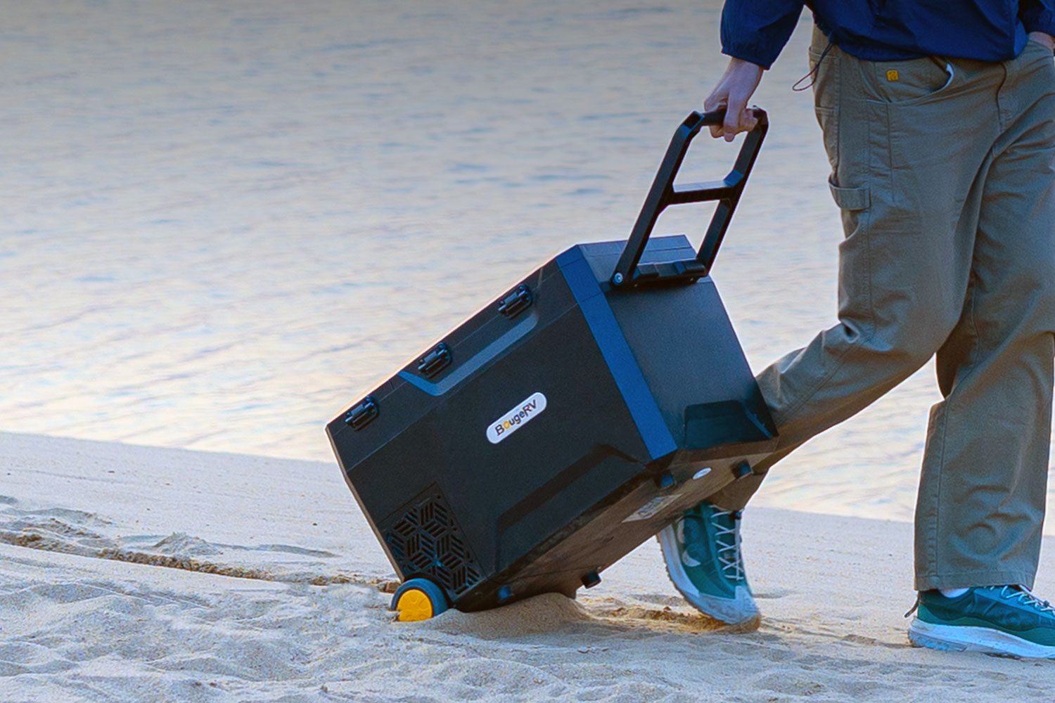 BougeRV's CRX2 battery-powered portable fridge is built for off