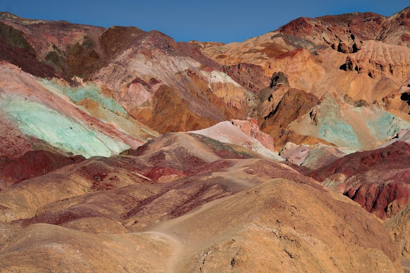 Colorful rock formations in Death Valley