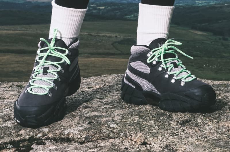 closeup on PUMA sneakers