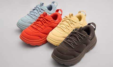 lineup of hoka marni sneakers