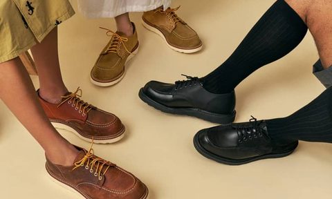 eg x red wing moc oxford sneaker