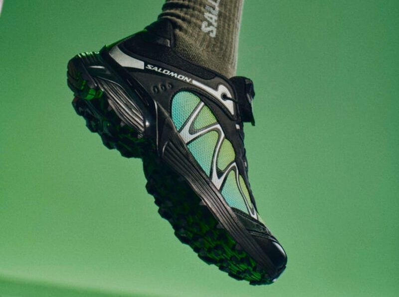 green salomon sneaker