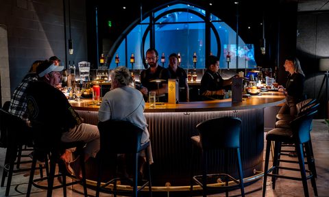 Laws Whiskey House bar.