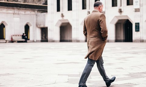 man in long coat