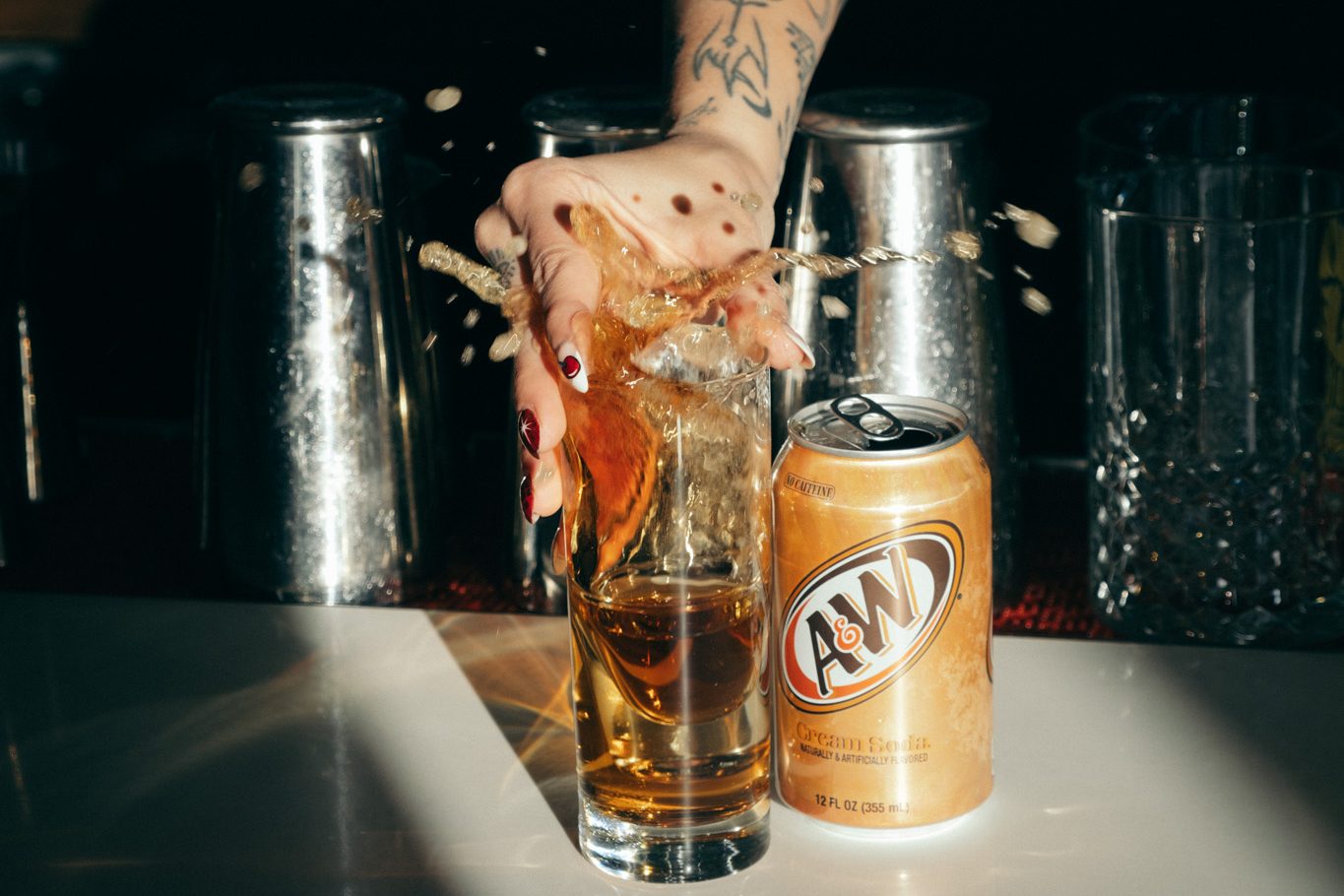 A drink from the No/Low Tour.