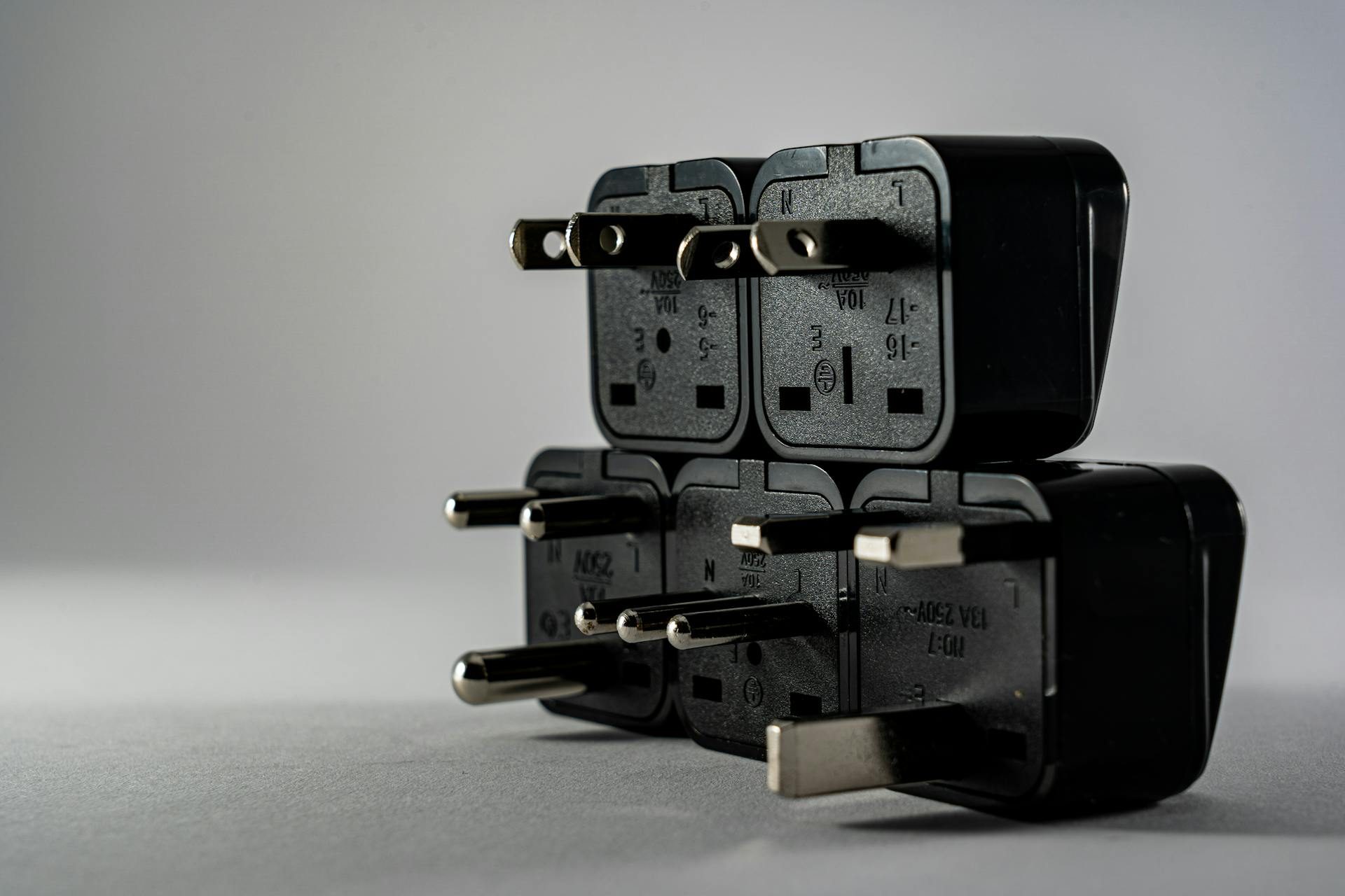 black plugs