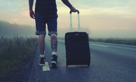Pulling luggage