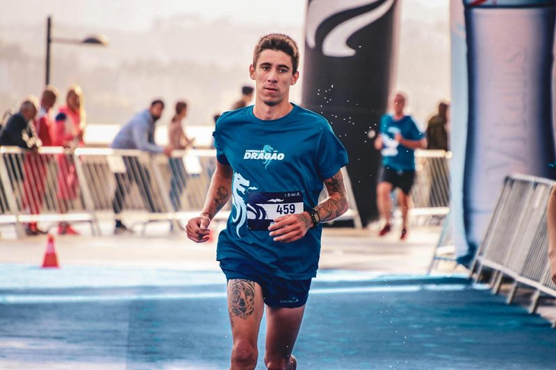 man running marathon