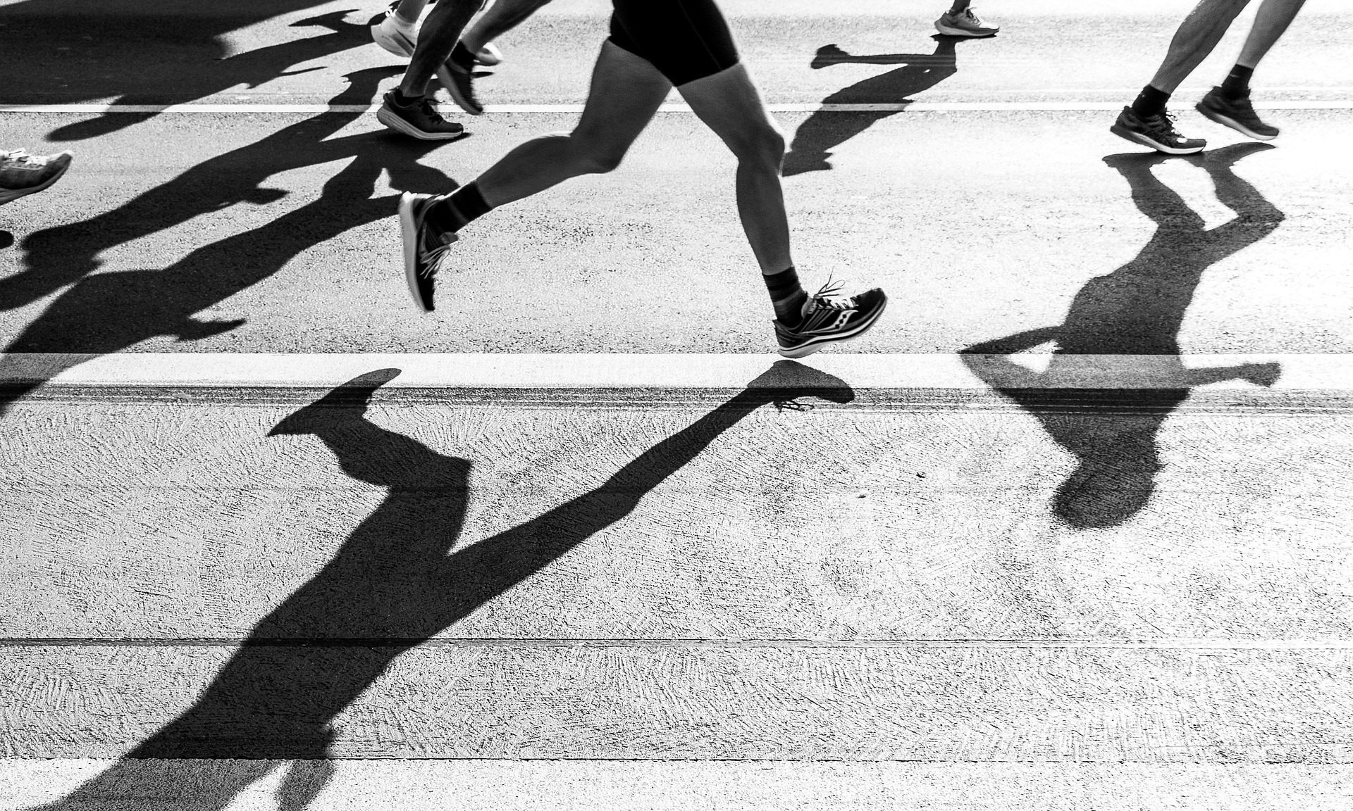 legs running close-up