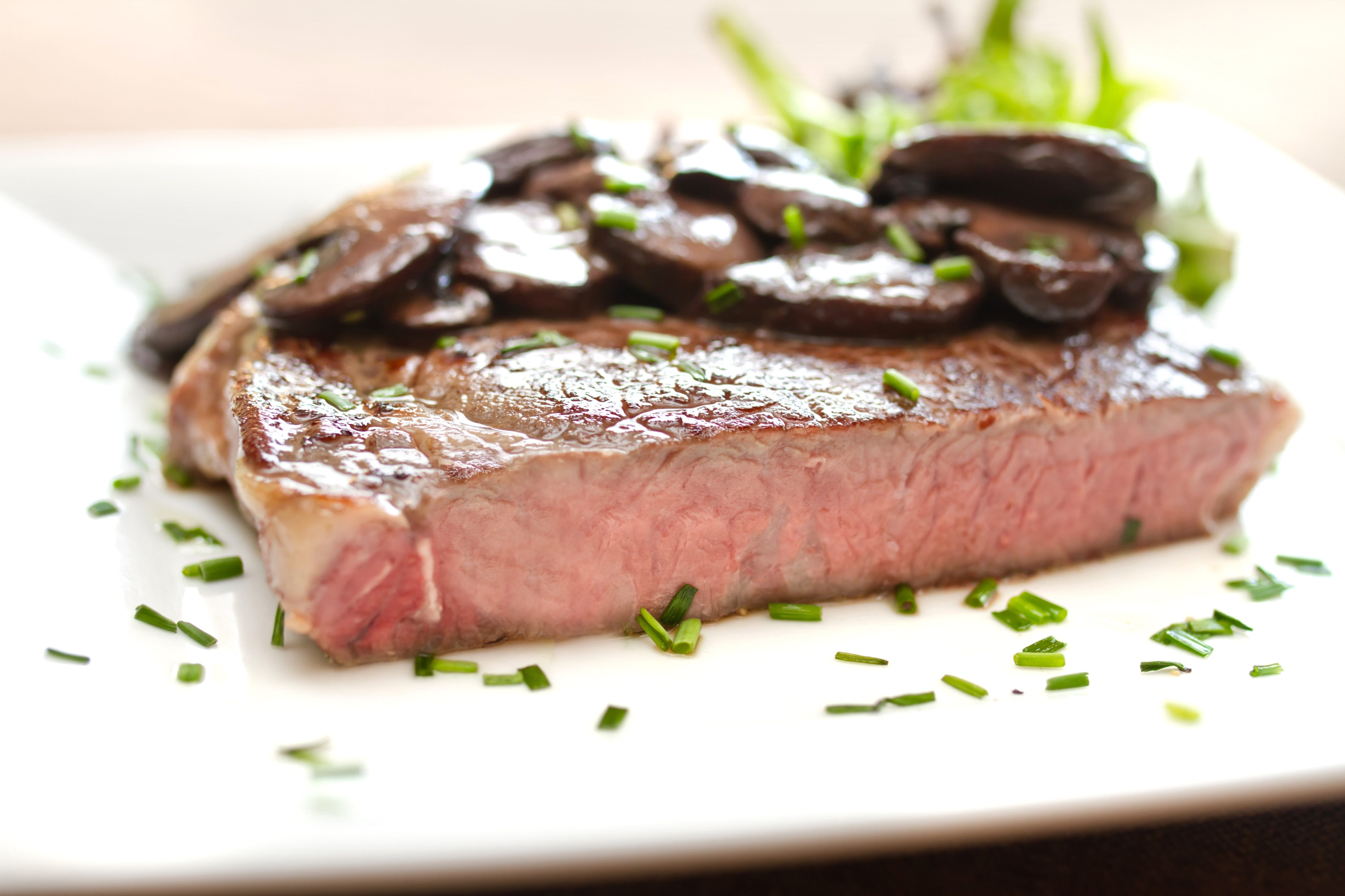 Sous Vide Ribeye Steak with Truffle Mushroom Ragout