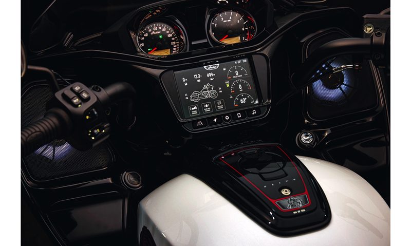 2025 Indian Motorcycle Challenger Elite limited edition dashboard and display.