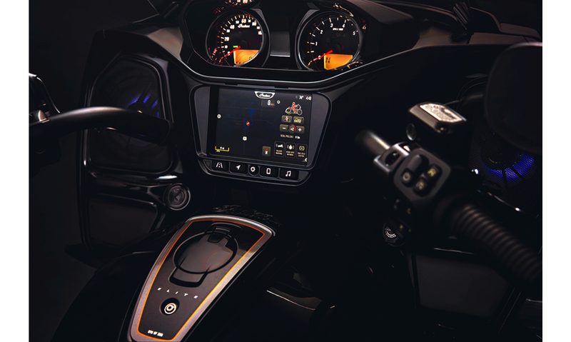 2025 Indian Motorcycle Pursuit Elite limited edition dashboard and display.