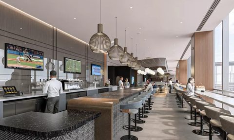 American Airlines Philadephia lounge