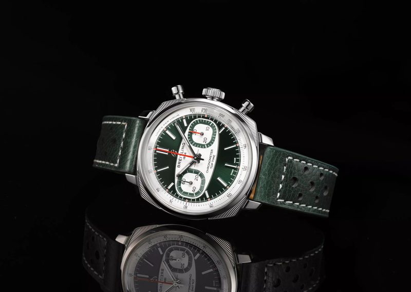 Breitling Top Time chronograph on black background