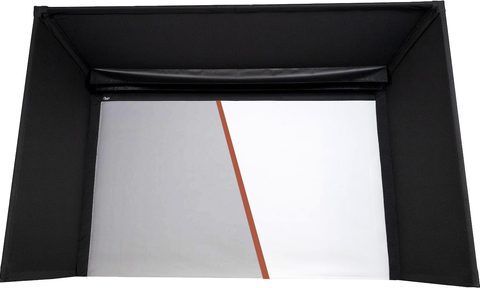 Carl's Place new gray golf simulator screen