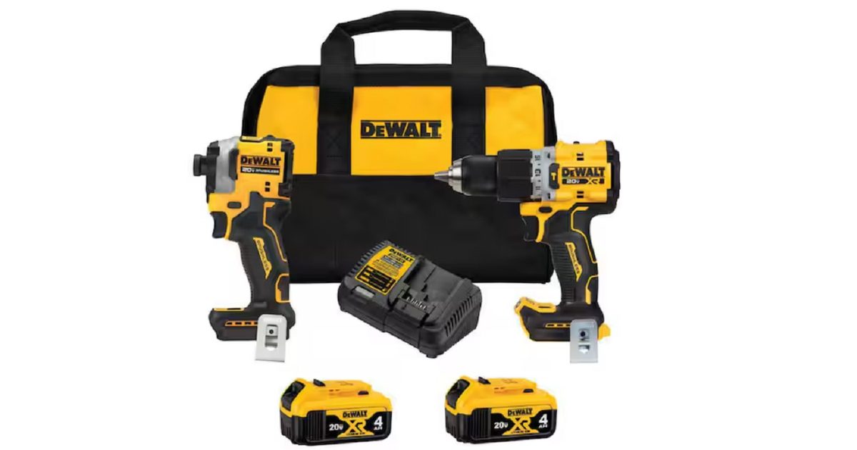 Get this DeWalt hammer drill and impact driver bundle while it's $50 ...