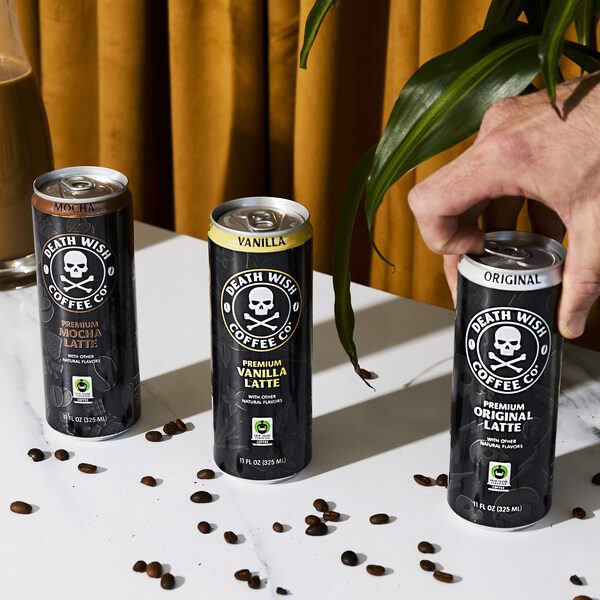 Death Wish Coffee lattes