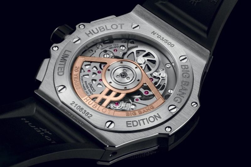 Hublot 20th caseback