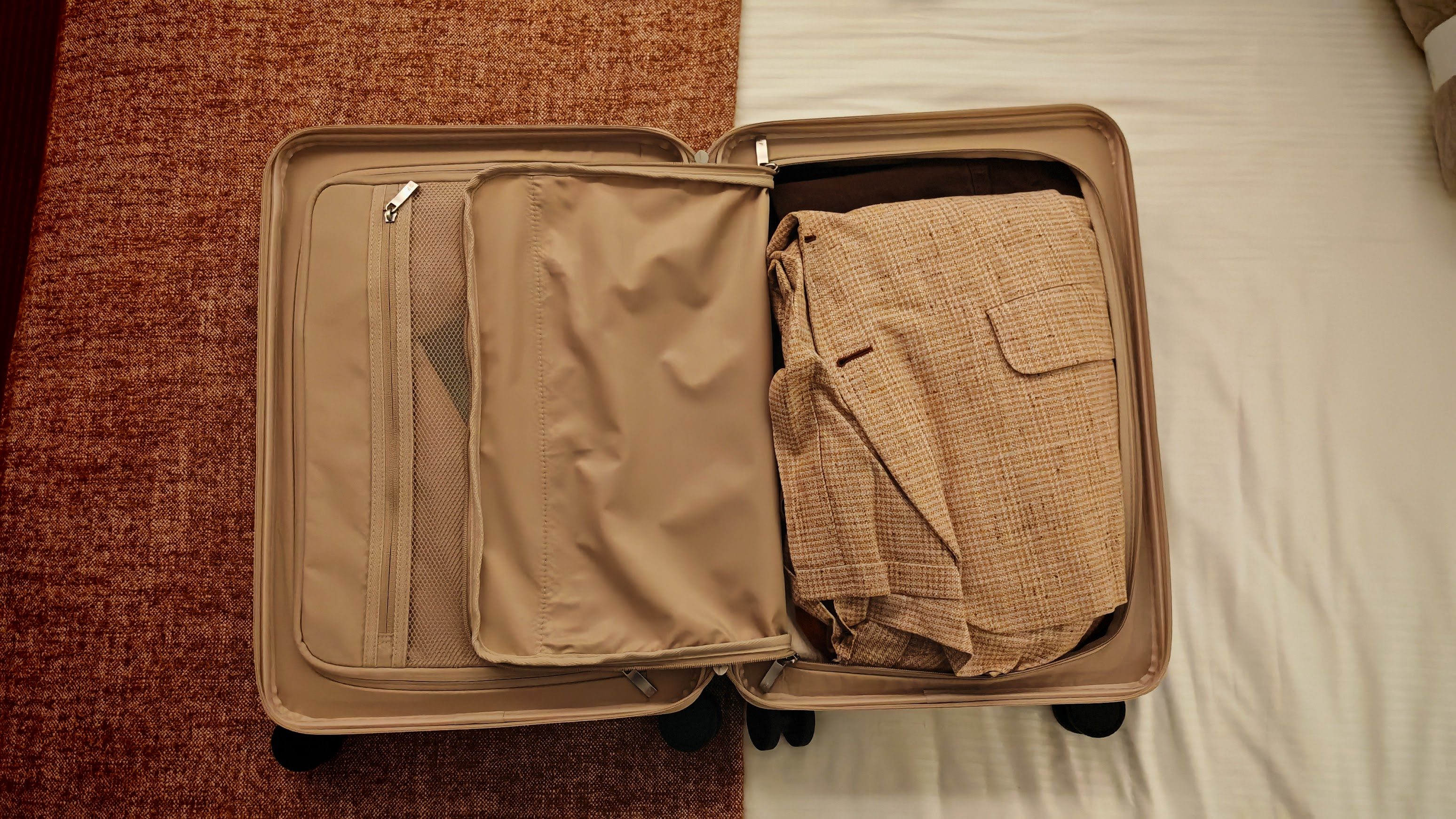 Carl Friedrick core carry on packed with clothing