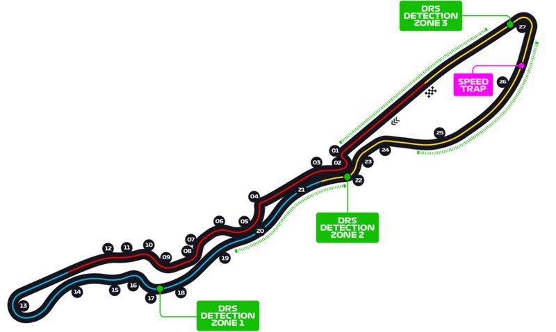 Jeddah Corniche Circuit race track for the Saudi Arabian Grand Prix.
