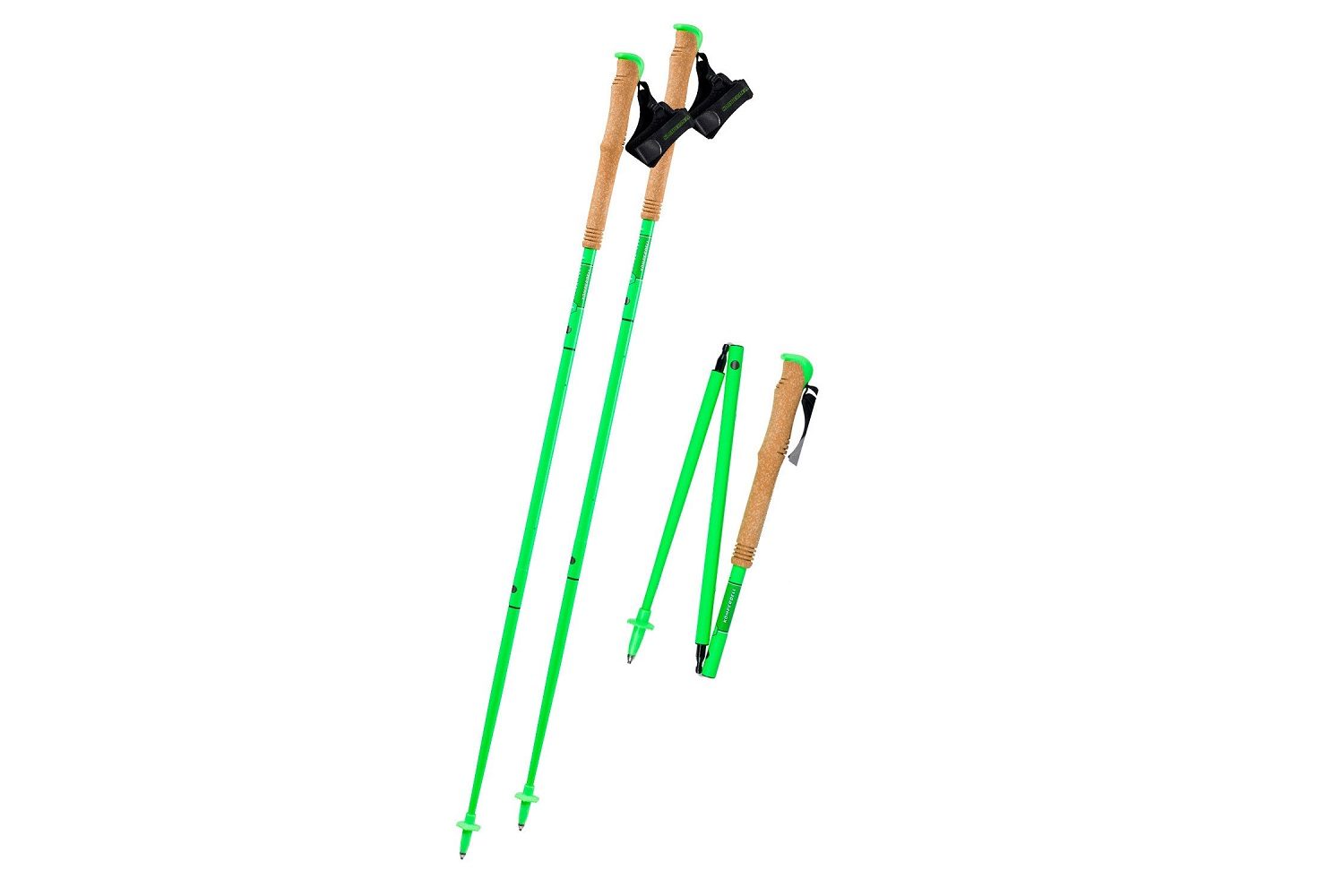 The Komperdell Carbon FXP Team Trekking Poles on a white background.