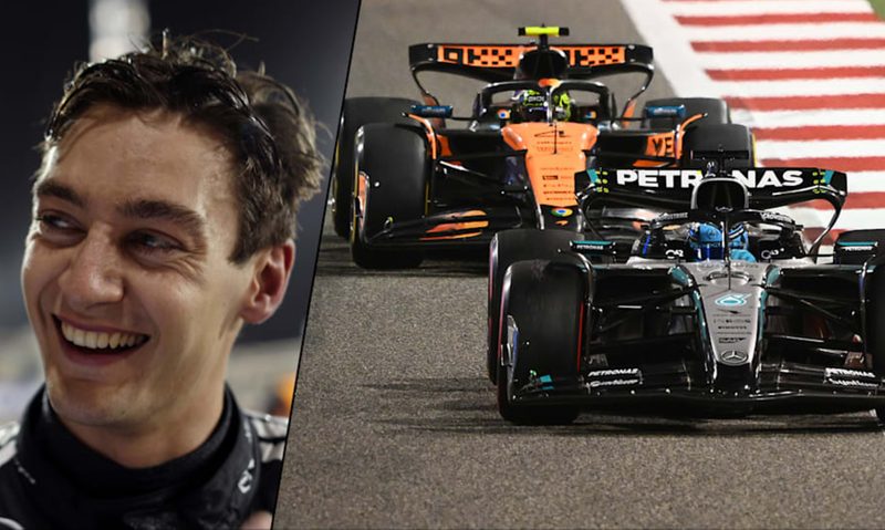 Mercedes driver George Russell finished second in the 2025 Bahrain Grand Prix.