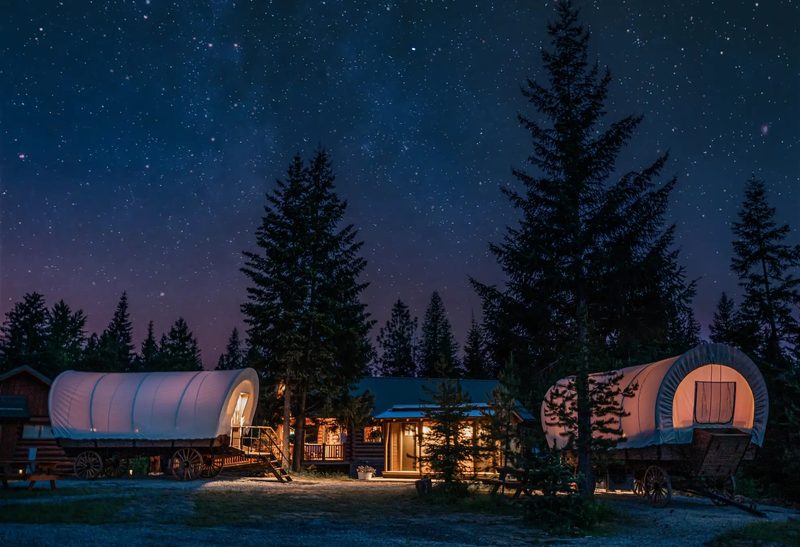 Luxury Glamping in North Haven Campground in Idaho
