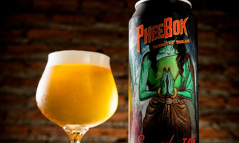 Thai IPA with glass