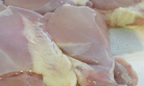 raw chicken thighs
