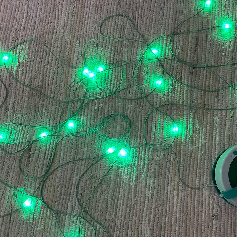 BioLite string lights in green lifestyle