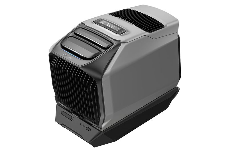 An EcoFlow Wave 3 portable air conditioner/heater combo isolated on a plain white studio background.