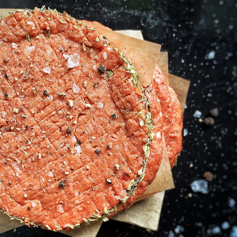 Seasoned burger
