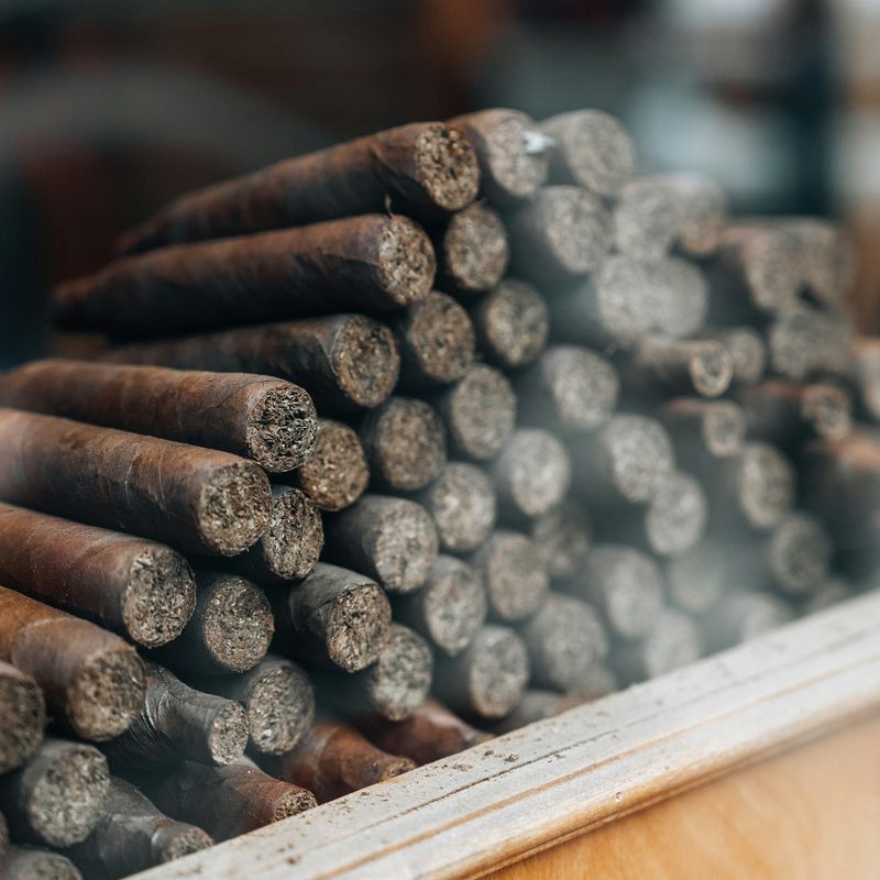 A stack of cigars
