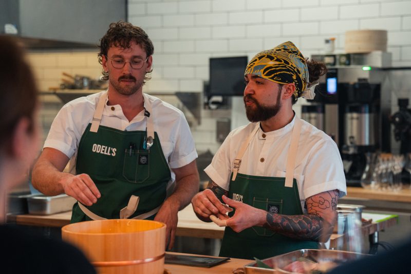 Odell's Bagel staff.