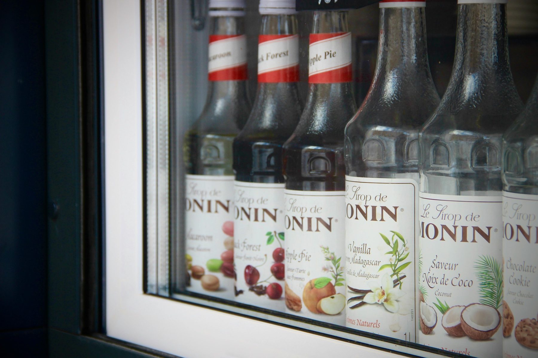 Monin coffee syrups