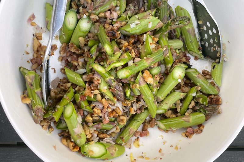 Raw Asparagus Salad from Sun-Kissed Cooking.
