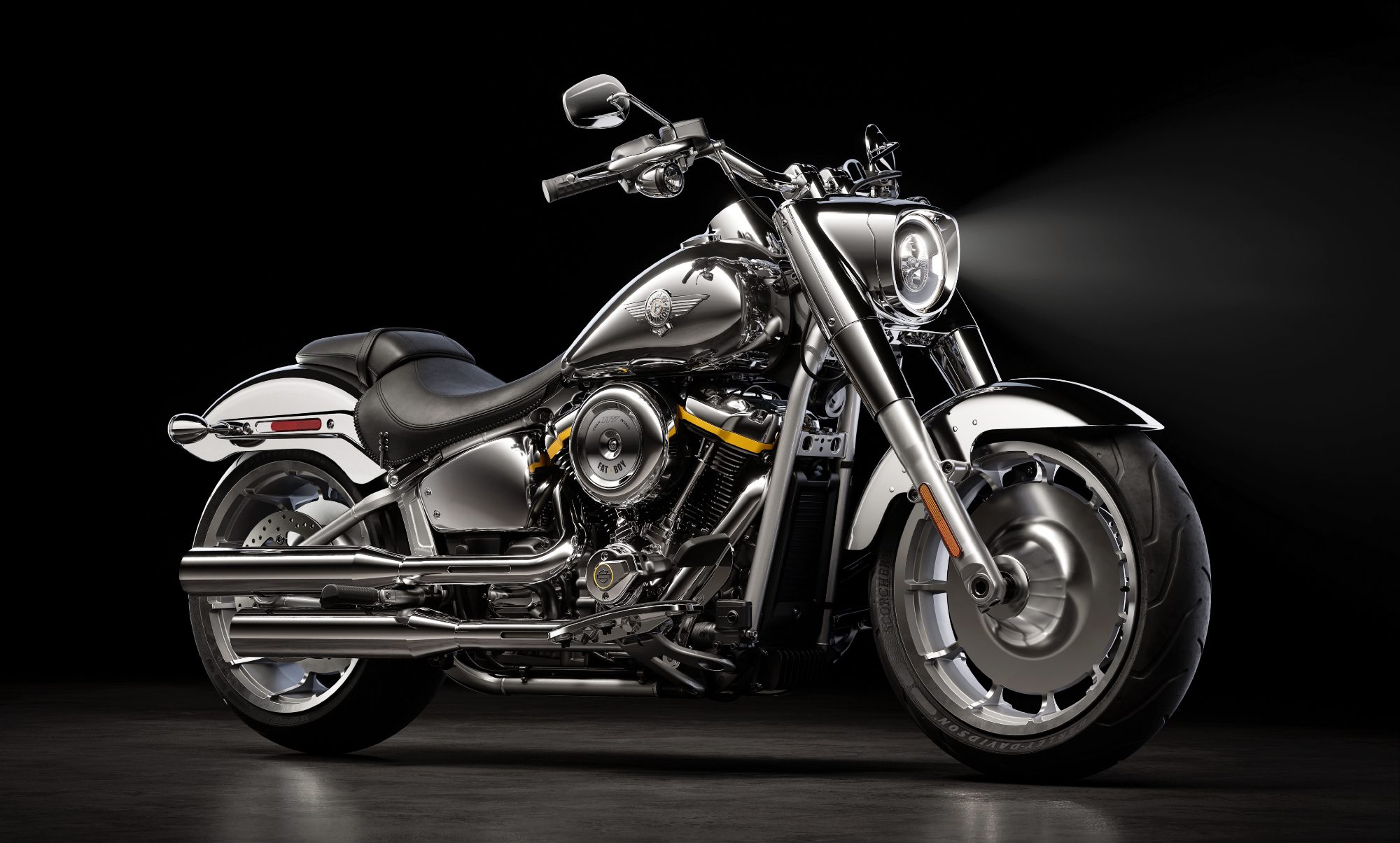 しょう様限定ハーレーFat Boy　M8 メーターコンソールグロスブラック Harley-Davidson drops a limited-edition Fat Boy Gray Ghost Icons