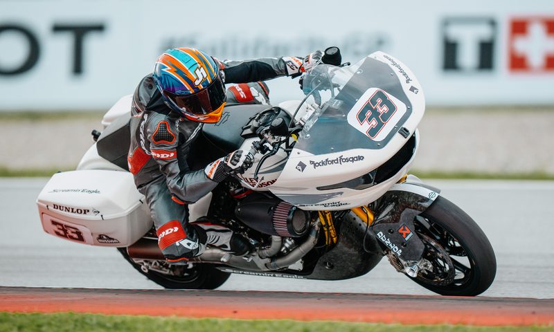Harley Davidson Factory Racing Tests At Barcelona Catalunya After MotoGP.