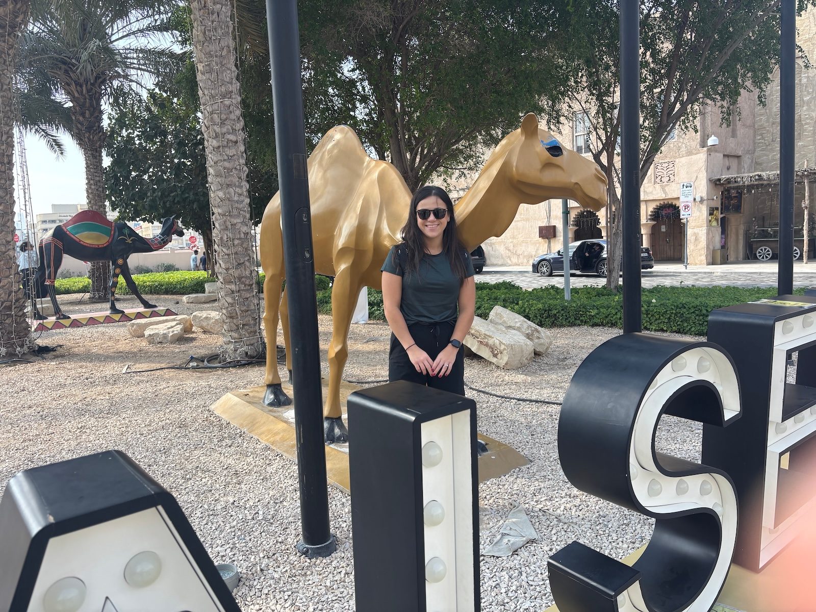 Camel statue in Dubai