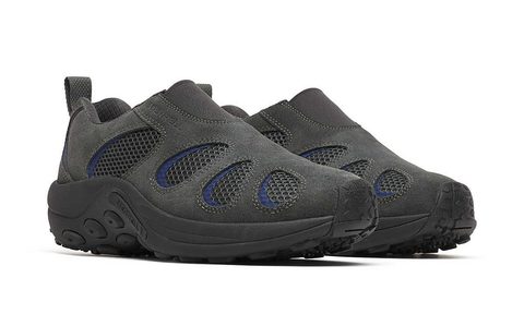 pair of black merrell sneakers