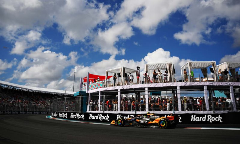 On the track for the Miami Grand Prix.