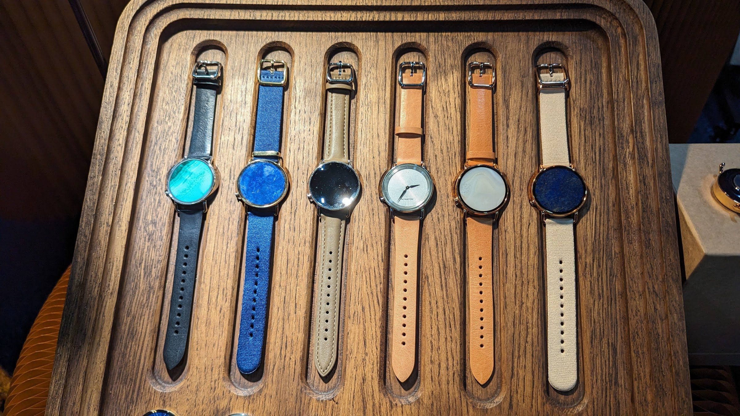 A selection of watches on display