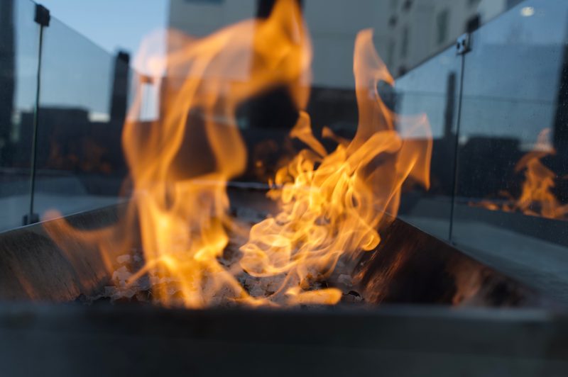 Fireplace at Davenport Grand in Spokane