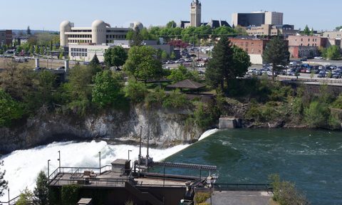 View from the Numerica Sky Ride in Spokane