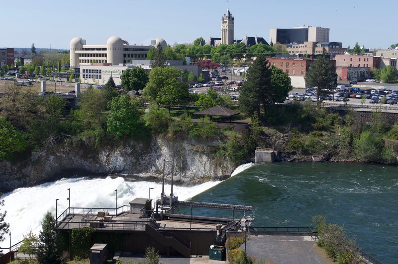 View from the Numerica Sky Ride in Spokane