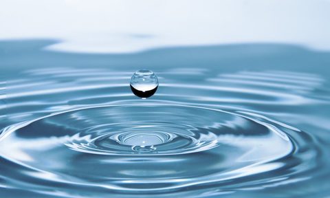 large shot of rippled water